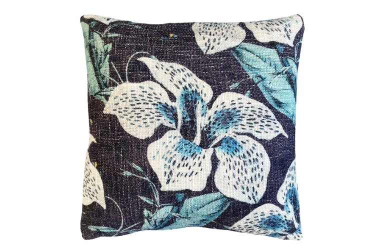 Basford Brands DELILAH 50X50CM NAVY FEATHER FILLED CUSHION