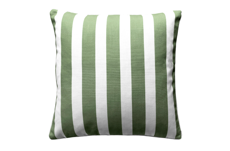 Basford Brands COCOON STRIPE FILLED OUTDOOR CUSHION GREEN 50X50CM